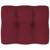vidaXL Bankkussen pallet 50x40x10 cm wijnrood