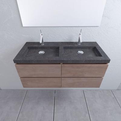 Mueller Cali eiken badkamermeubel 120cm met 2 kraangaten Mueller Cali eiken badkamermeubel 120cm met 2 kraangaten