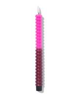 HEMA Kaars LED Ribbel Roze/donker Rood (roze)