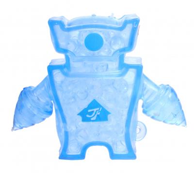 Johntoy robot Squishy junior 8 x 10 cm siliconen blauw