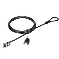 Kensington K65020EU - Microsaver 2.0-hangslot met sleutel voor laptop met kabel gemaakt van staal en koolstof, 10 mm zware kop- en T-bar-technologie op het slot, 1,8 m lang, grijs