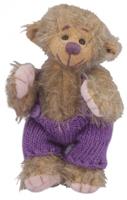 Clemens knuffelbeer Teddy Pamy junior 13 cm pluche grijs/bruin
