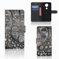 Motorola Moto E5 Plus Telefoonhoesje met Pasjes Krokodillenprint