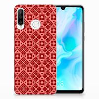 Huawei P30 Lite TPU bumper Batik Rood - thumbnail