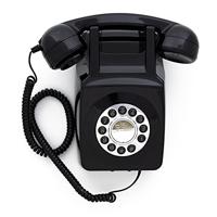 GPO 746 Retro wandtelefoon met drukknop zwart