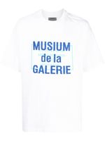 Musium Div. t-shirt à logo imprimé - Blanc