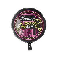 Neon Folieballon It's a girl - 46cm