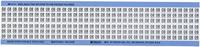 Brady WM-08-S-PK herpositioneerbare vinyldoek (B-500), zwart op wit, achtervoegsel nummers draad markeringskaart (25 kaarten)