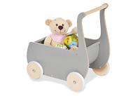Pinolino poppenwagen Mette gemaakt van houtgrijs