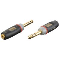 DAP Xcaliber XGA12 Jack male stereo naar Mini Jack female mono verloopplug - thumbnail