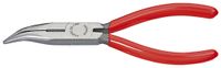 Knipex Platspitse tang met zijsnijder zwart geatramenteerd 160 mm - 2521160