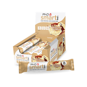 PhD Smart Bars White Choc Blondie (12 x 64 gr)