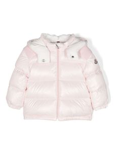 Moncler Enfant doudoune Valya à patch logo - Rose