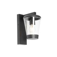 QAZQA Moderne buiten wandlamp zwart IP44 - Joren