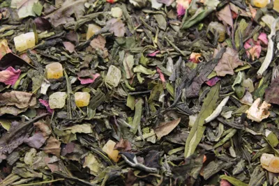 Premium Angel's Kiss ( Passievrucht)\n -\n Groene thee\n en\n Witte thee