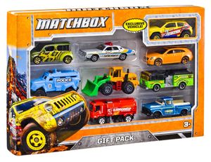 Matchbox Gift Pack 9 auto's speelgoedvoertuig Assortiment product, schaal 1:16