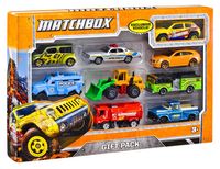 Matchbox Gift Pack 9 auto's speelgoedvoertuig Assortiment product, schaal 1:16 - thumbnail