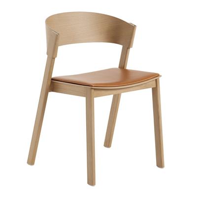 Muuto Cover Side Chair Eiken - Refine Leather Cognac
