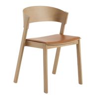 Muuto Cover Side Chair Eiken - Refine Leather Cognac