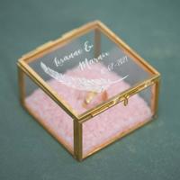 Ringdoosje glas vierkant ibiza