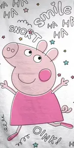 Peppa Pig strandlaken Smile 70 x 140 cm katoen