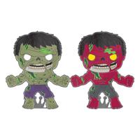 Marvel Zombie Loungefly POP! Enamel Pin Hulk (Glow-in-the-Dark) 10 cm - thumbnail