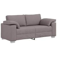 vidaXL Moderne Taupe Bank Voor Woonkamer 3 Zitcomfort Duurzaam Stof Ergonomisch Ontwerp Rechthoekige Vorm Stijlvol Binnen Meubels Driezits Zitplaatsen Polyester