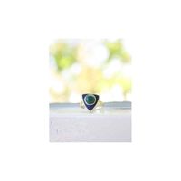 Zilveren Ring Lapis Lazuli/Onyx Groen - thumbnail