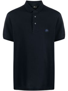 ETRO embroidered-logo polo shirt - Bleu