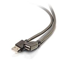 C2G 39935 USB Actieve Verlengkabel - USB 2.0 A Mannelijk naar Een Vrouwelijke Kabel, Plenum CMP-Rated (50 Voet, 15,24 meter), Wit