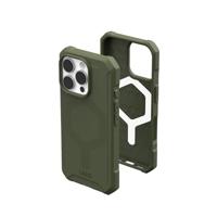 URBAN ARMOR GEAR Essential Armor MS Case compatibel met Apple iPhone 16 Pro case (50% gerecycled materiaal, Draadloos / Magnetisch opladen geoptimaliseerd, 4,6 m bescherming) olive drab
