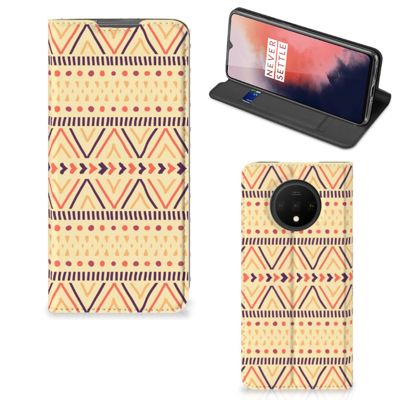 OnePlus 7T Hoesje met Magneet Aztec Yellow
