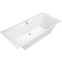 Villeroy & Boch Squaro Edge 12 bad quaryl rechthoekig 190x90x45cm incl. poten en afvoer /overloopcombinatie wit UBQ190SQE2DV-01