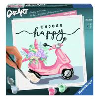 Ravensburger CreArt Schilderen op Nummer Choose Happy