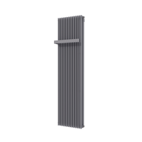 Vipera Corrason dubbele badkamerradiator 50 x 180 cm centrale verwarming antraciet grijs zij- en middenaansluiting 2.857W