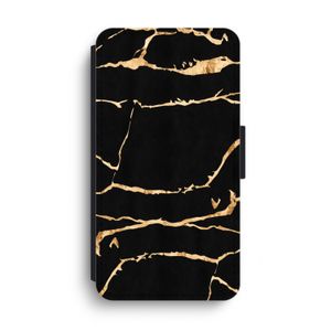 Gouden marmer: iPhone XS Max Flip Hoesje