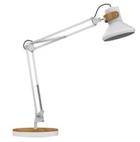 Bureaulamp Unilux Baya LED wit/bamboe - thumbnail