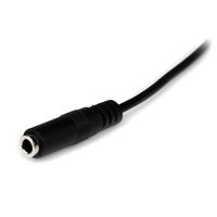 StarTech.com 2 m slanke 3,5 mm stereo-audioverlengkabel M/F - thumbnail