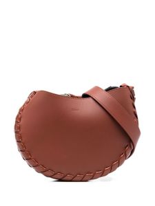 Chloé sac à bandoulière Mate S Hobo en cuir - Marron