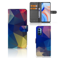 OPPO Reno 4 Pro 5G Book Case Polygon Dark