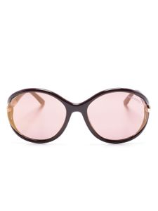 TOM FORD Eyewear lunettes de soleil à monture oversize - Rouge