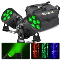 BeamZ BBP66 LED Uplight set van 2 stuks inclusief tas