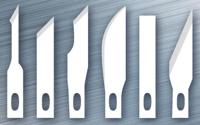 6 Verschillende reservemesjes voor Westcott scalpelmes