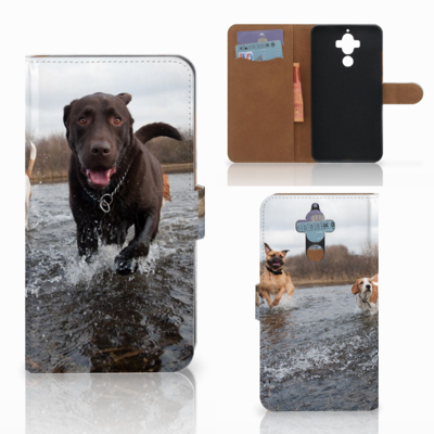 Huawei Mate 9 Telefoonhoesje met Pasjes Honden Labrador Huawei Mate 9 Telefoonhoesje met Pasjes Honden Labrador