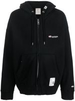 Maison MIHARA YASUHIRO hoodie en coton à logo brodé - Noir