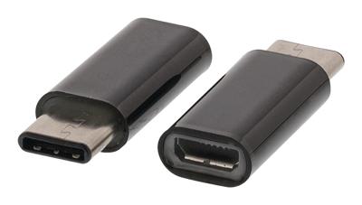 Valueline VLCP60910B Usb 2.0-adapter Usb-c Male - Usb Micro-b Female Zwart Valueline VLCP60910B Usb 2.0-adapter Usb-c Male - Usb Micro-b Female Zwart