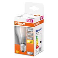 OSRAM 4058075112506 LED-lamp Energielabel E (A - G) E27 Peer 6.5 W = 60 W Warmwit (Ø x l) 60 mm x 105 mm 1 stuk(s) - thumbnail