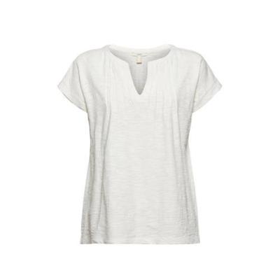 ESPRIT Women Casual T-shirt van biologisch katoen wit