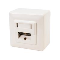 LogiLink NP0039A Netwerkdoos Opbouw (op muur) CAT 6 2 poorten Wit