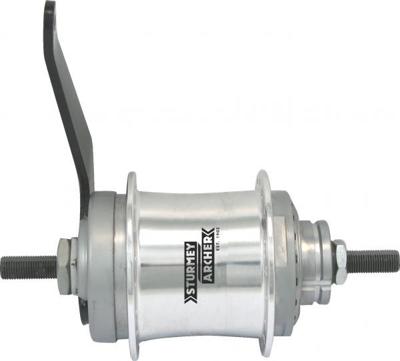 Sturmey Archer achternaaf SA S1C terugtraprem 32G zilver Sturmey Archer achternaaf SA S1C terugtraprem 32G zilver